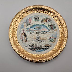 Crest o gold vintage collectible plate